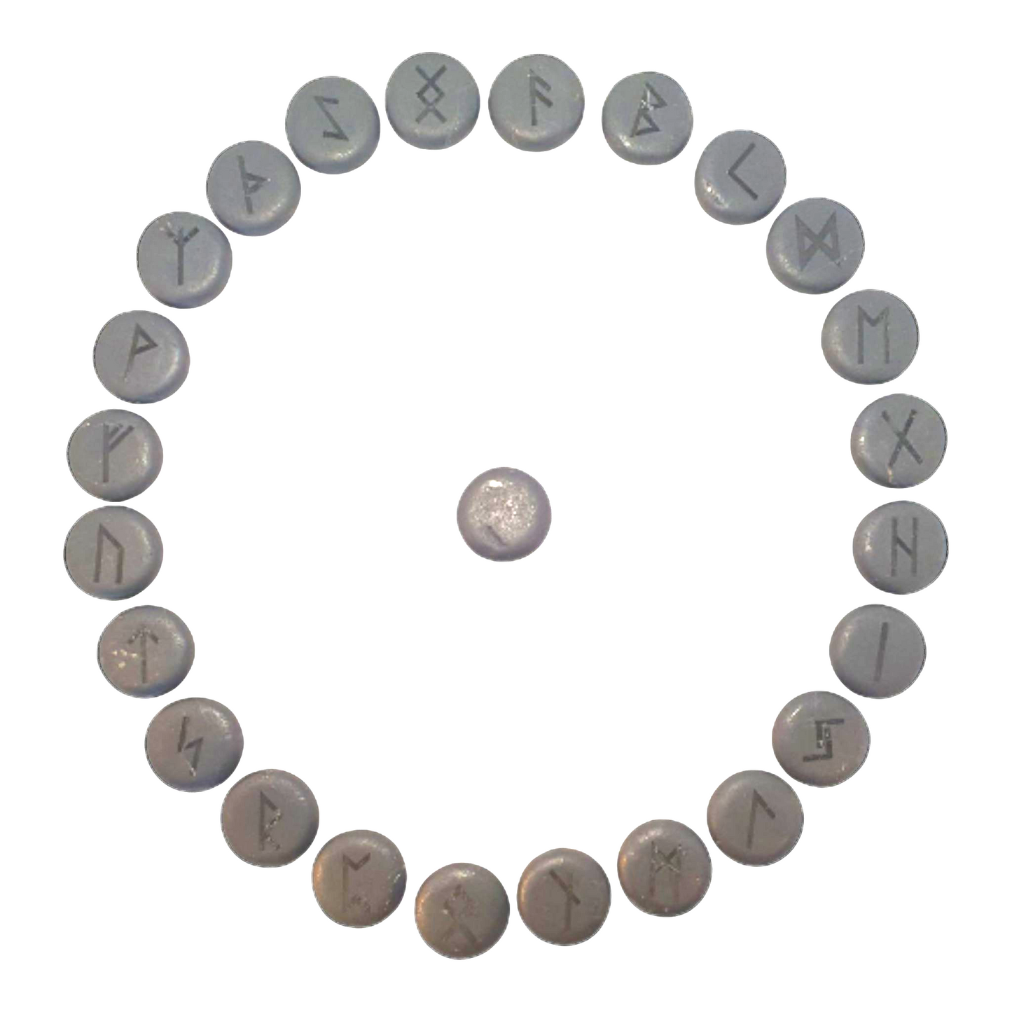 Shungite Runen set van 26 stenen - Oude Wijsheid & Bescherming