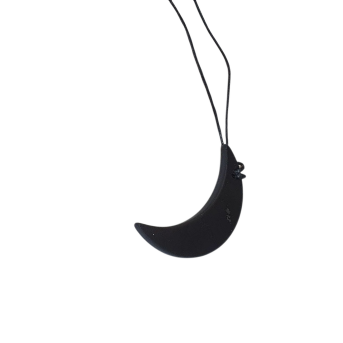 Shungite Maan Hanger - versterkt de Vrouwelijke Energie & Intuïtie